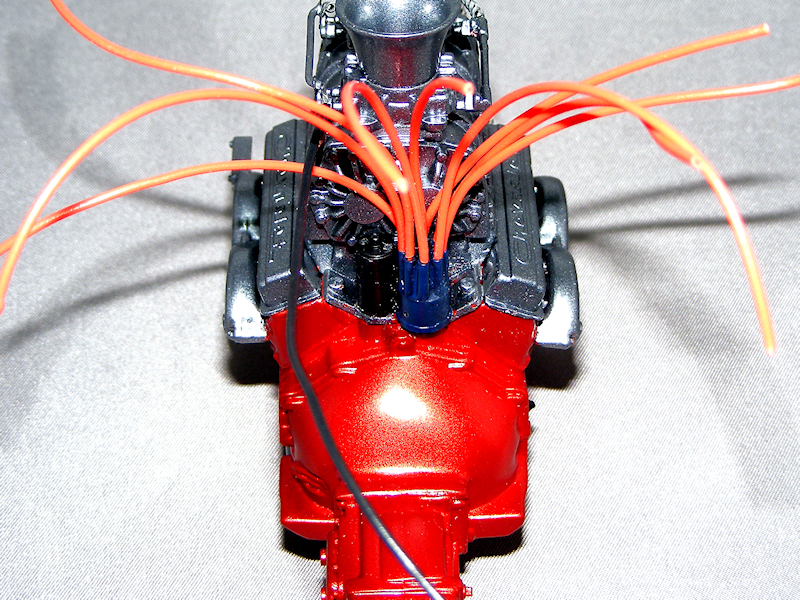 '57Chevy distributor and coil fitted
