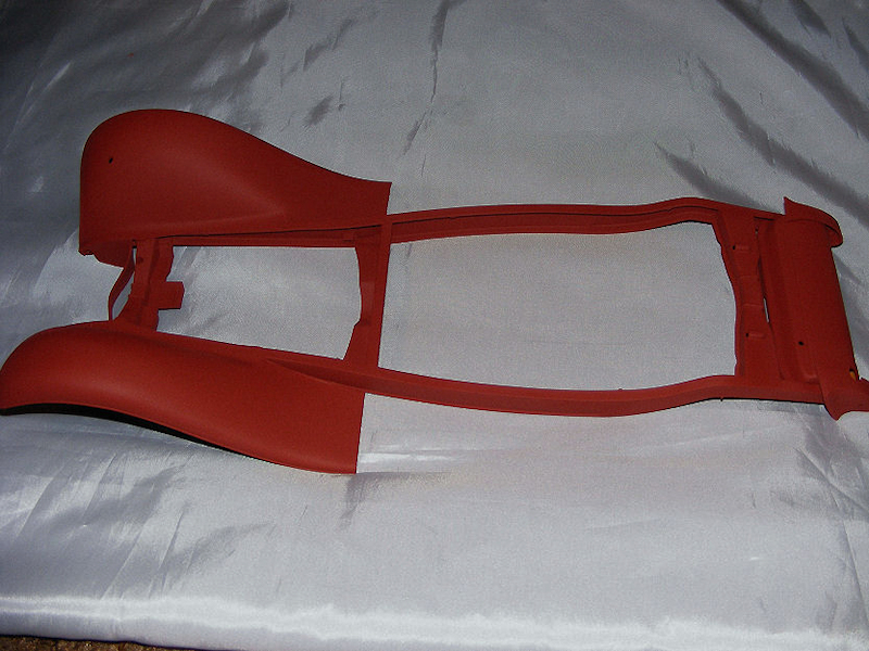 1/8 Ford chassis primed red