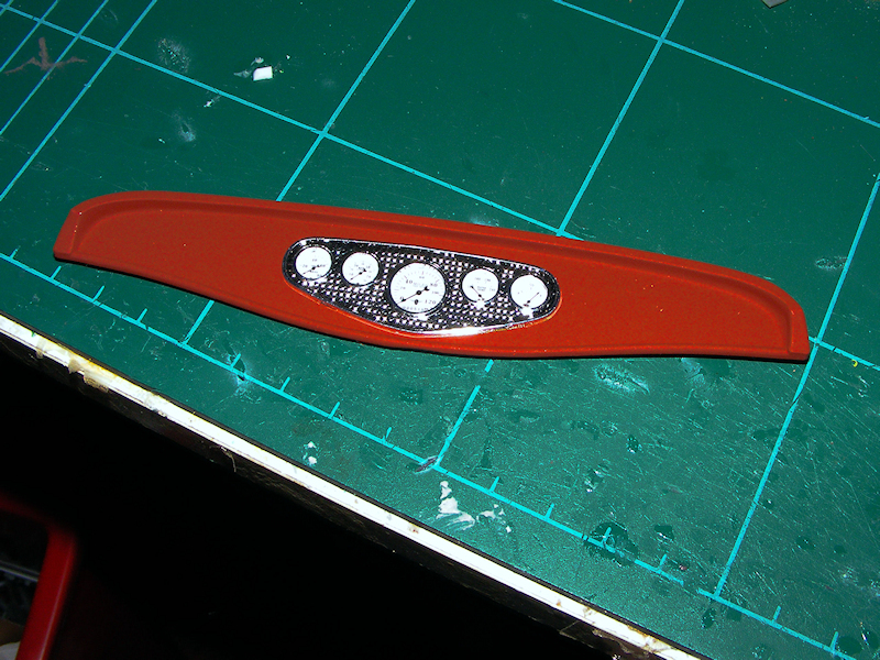 Dashboard for 1/8 Ford completed