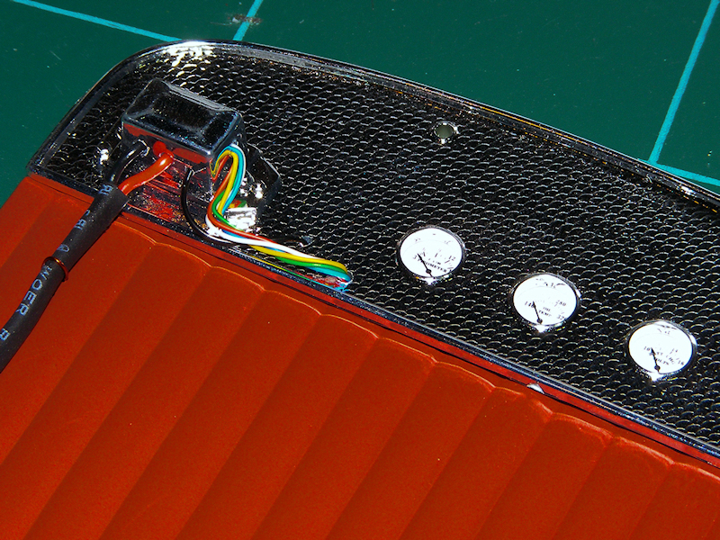 Additional harness added to 1/8 Ford firewall