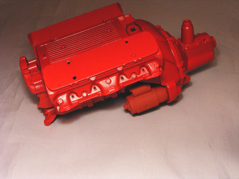 1/8 Ford painted engine block