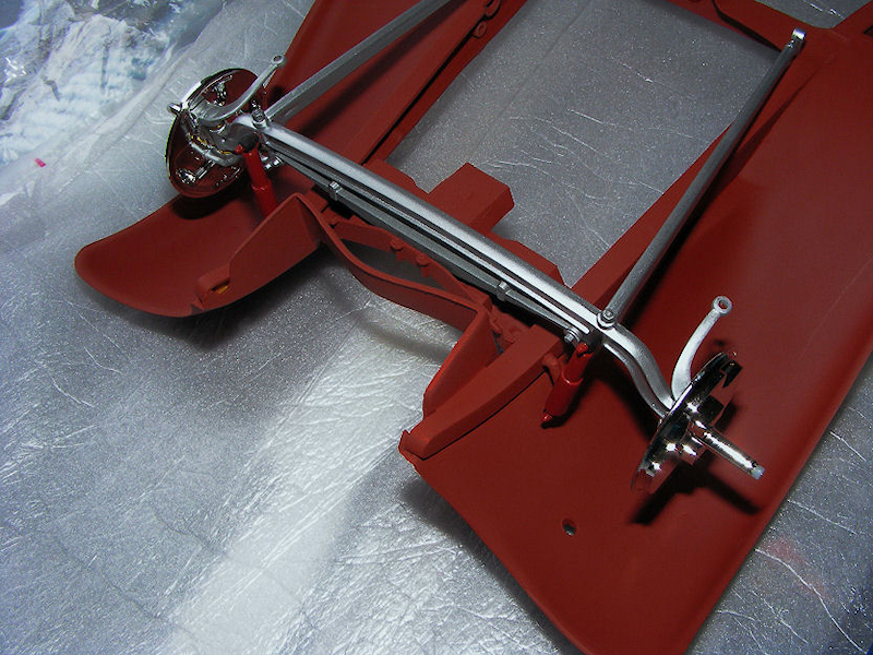 1/8 Ford front axle mounted to chassis