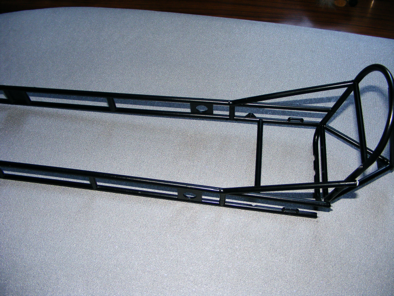 Lindberg 1/8 dragster chassis painted