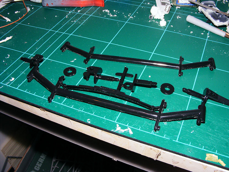 Lindberg 1/8 dragster front axle parts