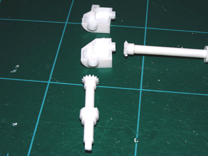 Lindberg 1/8 dragster steering box parts