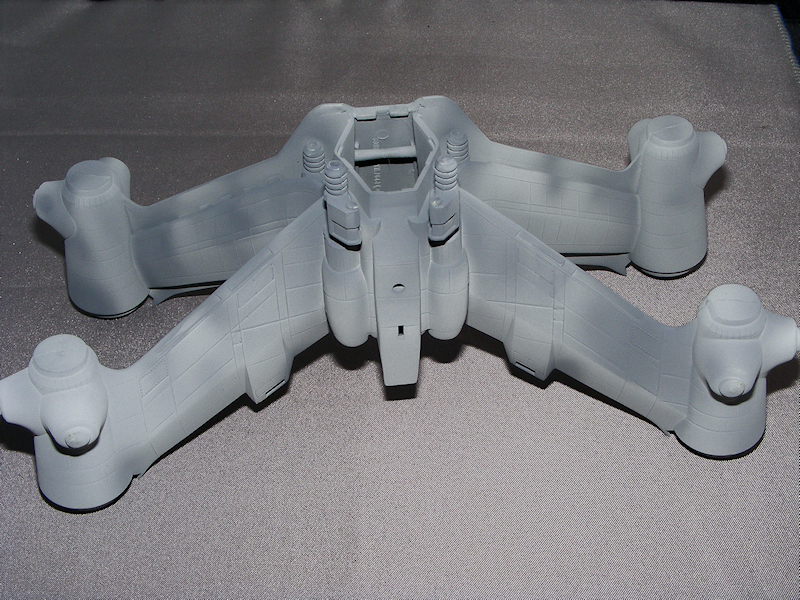 MK1 Starfury second layer of grey for weathering effects