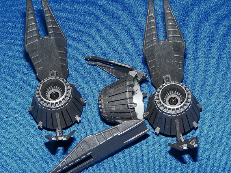 MK1 Starfury main engines details painted up for additional effect