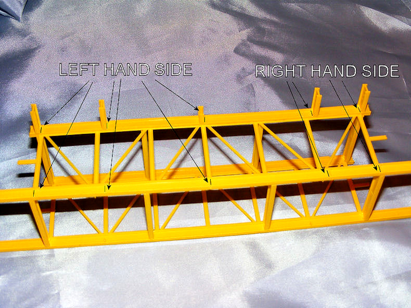 Guide to where girders go on module 6 of the 1/200 North Cormorant